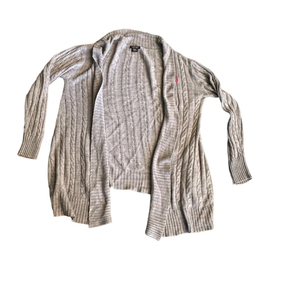 {Us Polo Assn.} pink logo knit cardigan - Picture 6 of 6